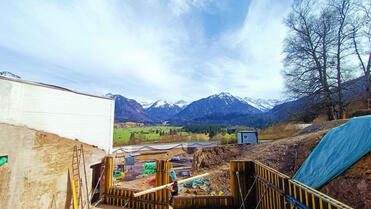 Der neue Saunabereich mit Panoramablick